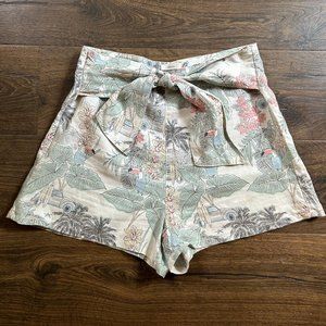 Linen Shorts - Jungle Floral